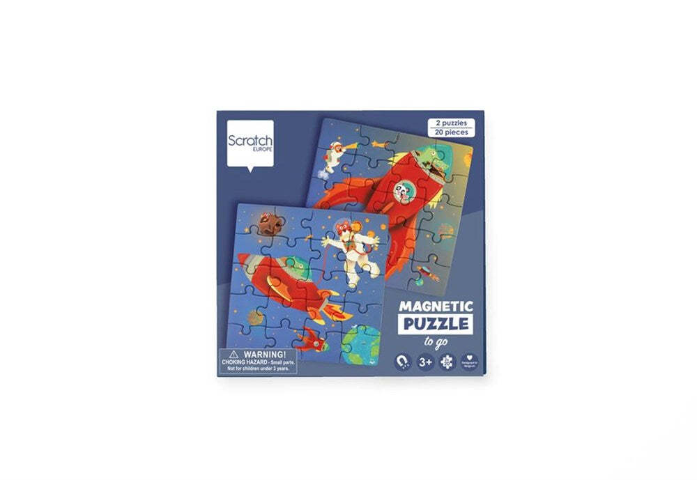 Scratch Europe Magnetic Puzzle Book To Go Space Kids Toy 3y+