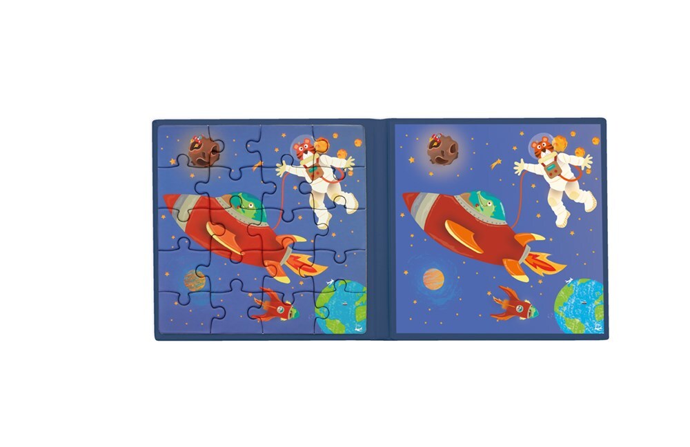 Scratch Europe Magnetic Puzzle Book To Go Space Kids Toy 3y+