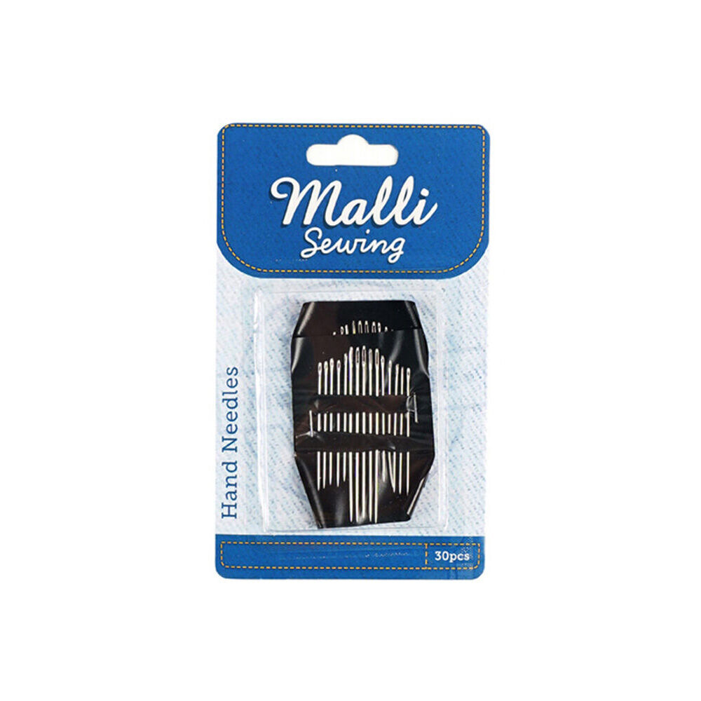 6x 30pc Malli Sewing Metal Sewing Hand Needles Silver - Assorted Sizes