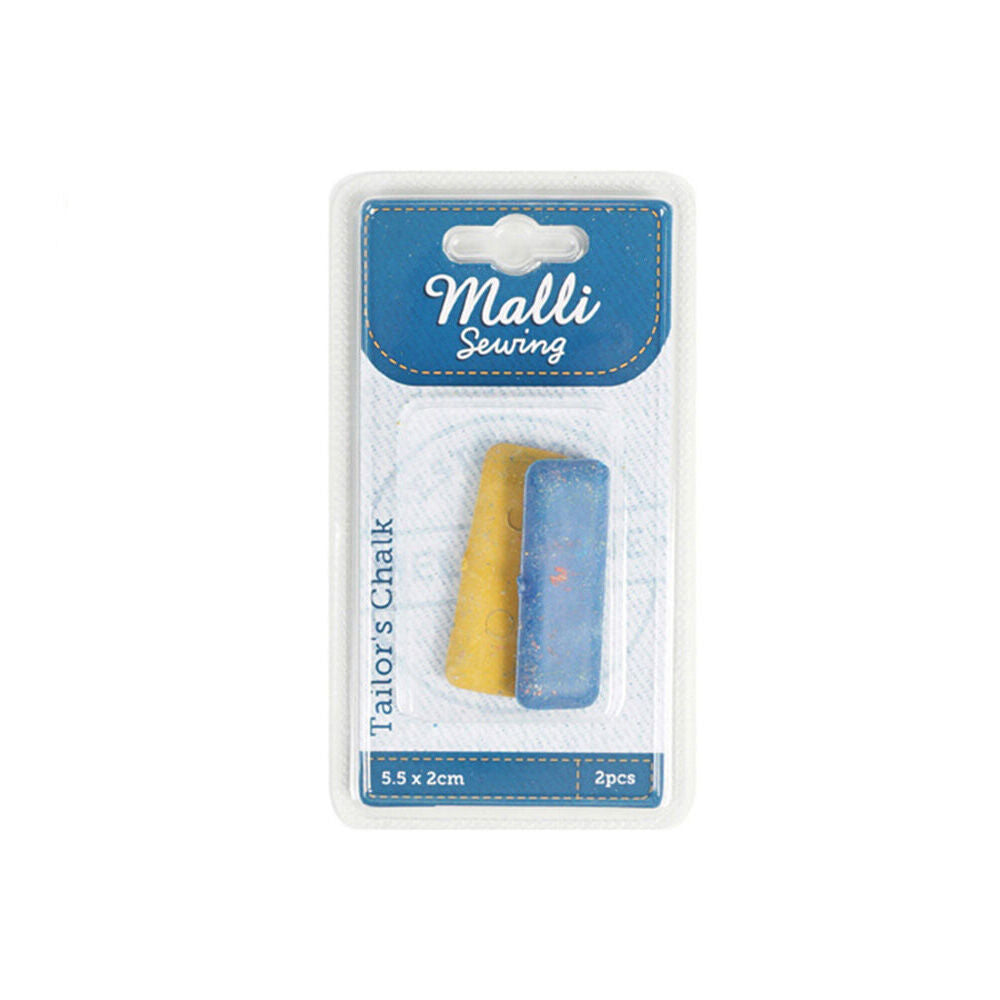 12x 2pc Malli Tailor's Chalk Fabric Marking Tool 5.5x2cm - Assorted
