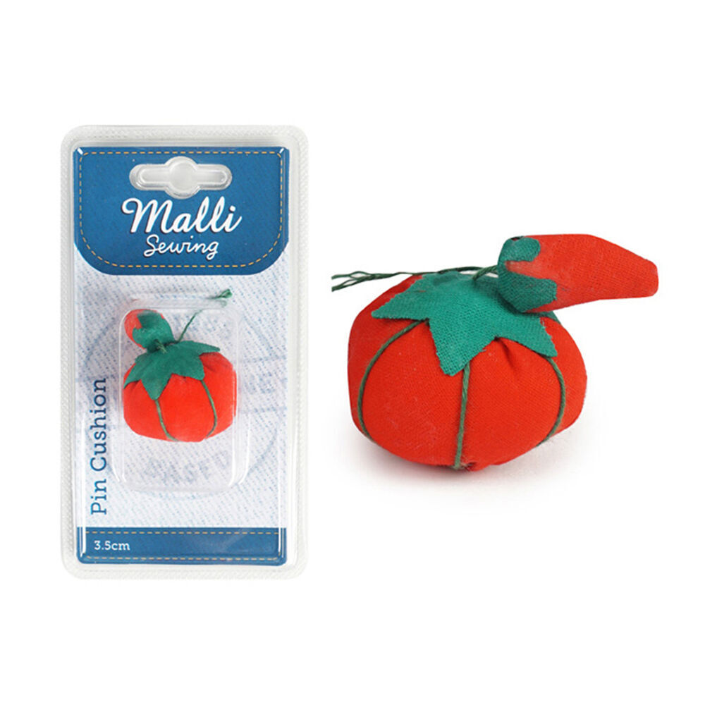 12PK Malli Sewing Nylon Tailoring/Sewing Pin Cushion 3.5cm - Red