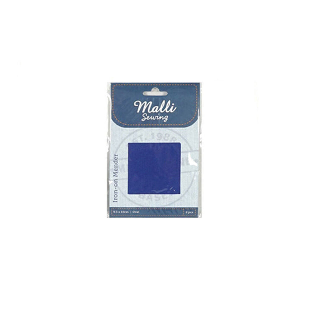 6PK Malli Sewing Iron-On Mender Fabric Patch Coloured Assorted
