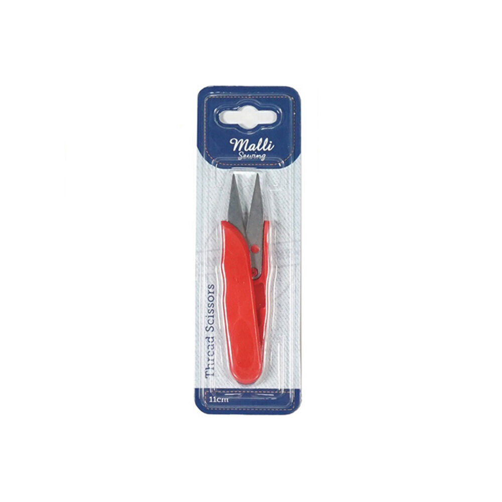 6PK Malli Sewing Steel/Plastic Thread Snipping Scissors 11cm - Assorted