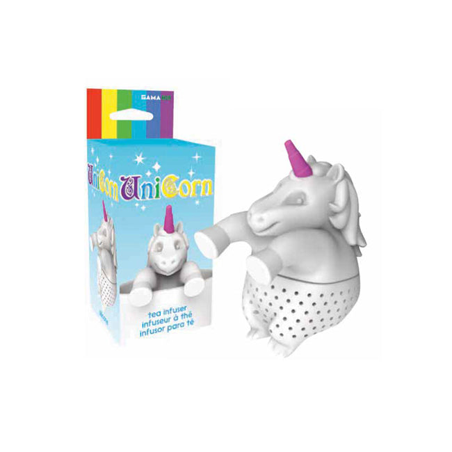 2PK Gamago 11cm Unicorn Tea Infuser Strainer Drink Maker Grey