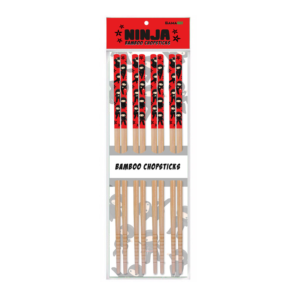 16pc Gamago Bamboo Chopsticks Set Food Utensil - Ninja