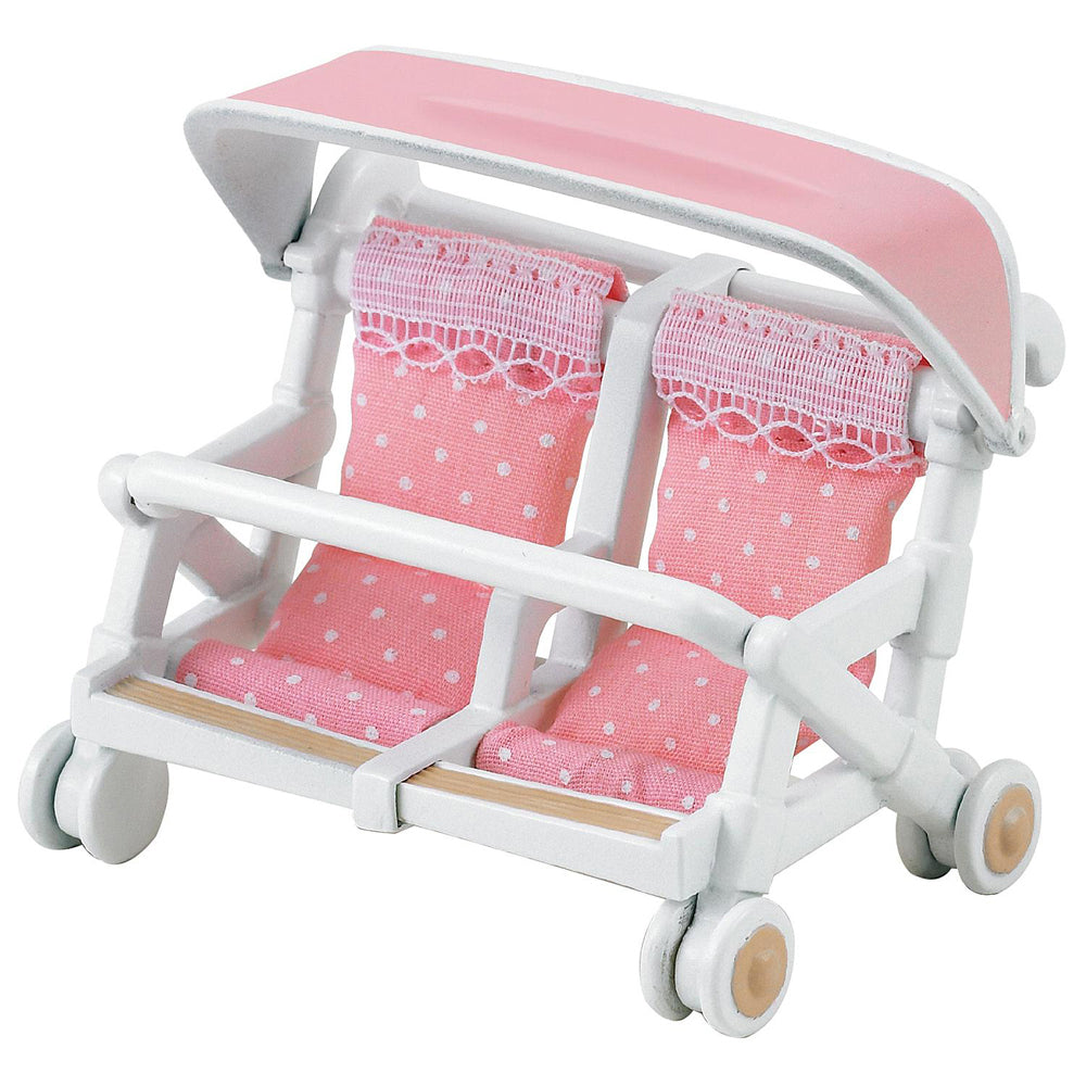 Sylvanian Families Double Pushchair/Stroller Kids Toy 3+