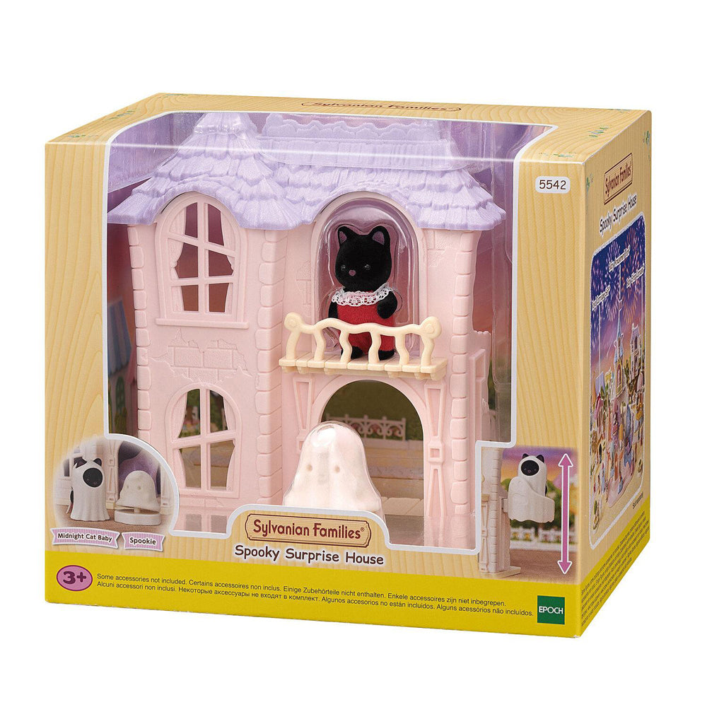 8pc Sylvanian Families Spooky Surprise House Kids Miniature Toy Set 3y+
