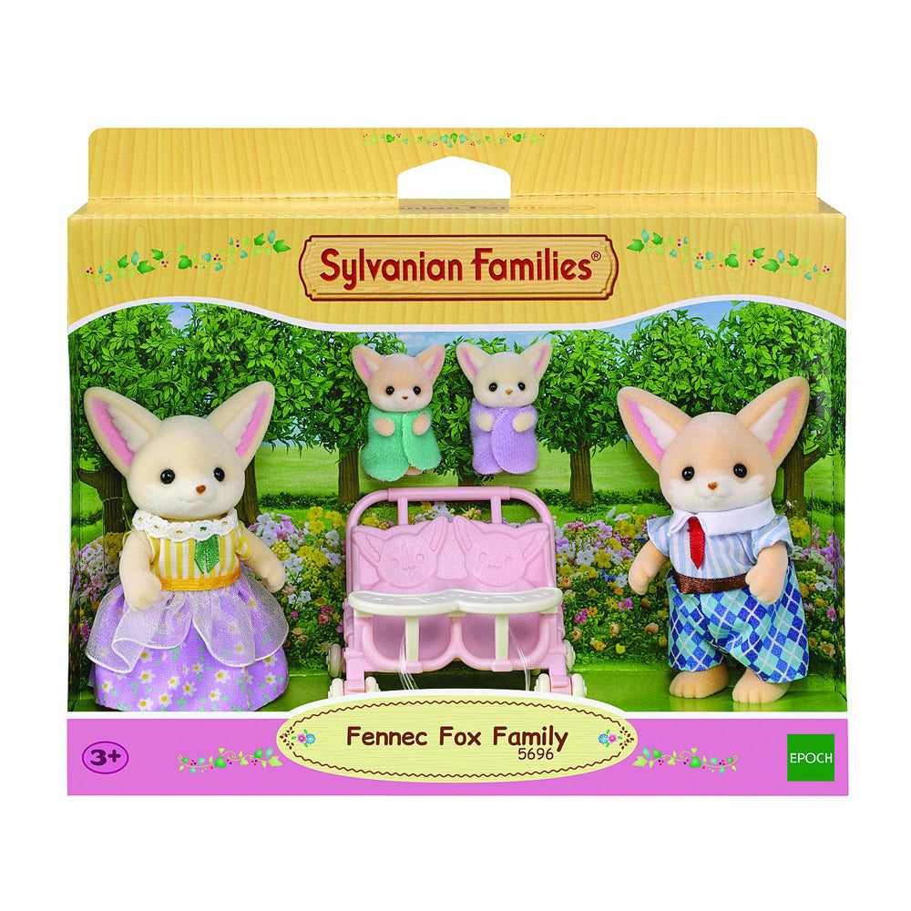 5pc Sylvanian Families Fennec Fox Family Kids Miniature Toy 3y+