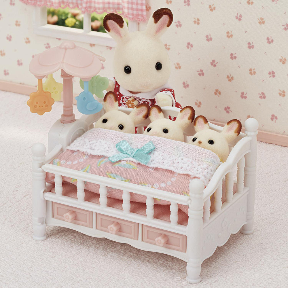 21pc Sylvanian Families Triple Bunk Beds & Crib Kids Miniatures Toy Set 3y+