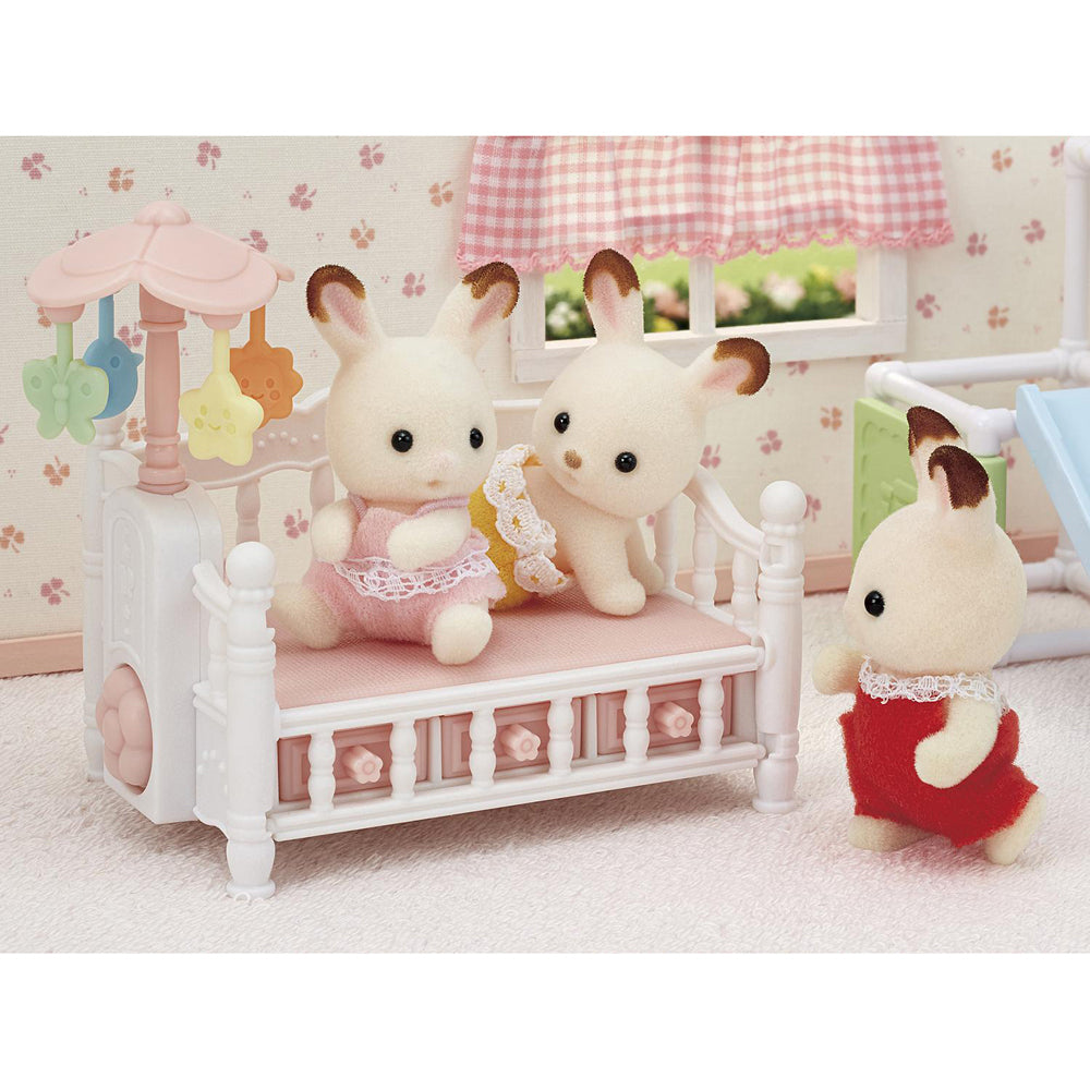 21pc Sylvanian Families Triple Bunk Beds & Crib Kids Miniatures Toy Set 3y+