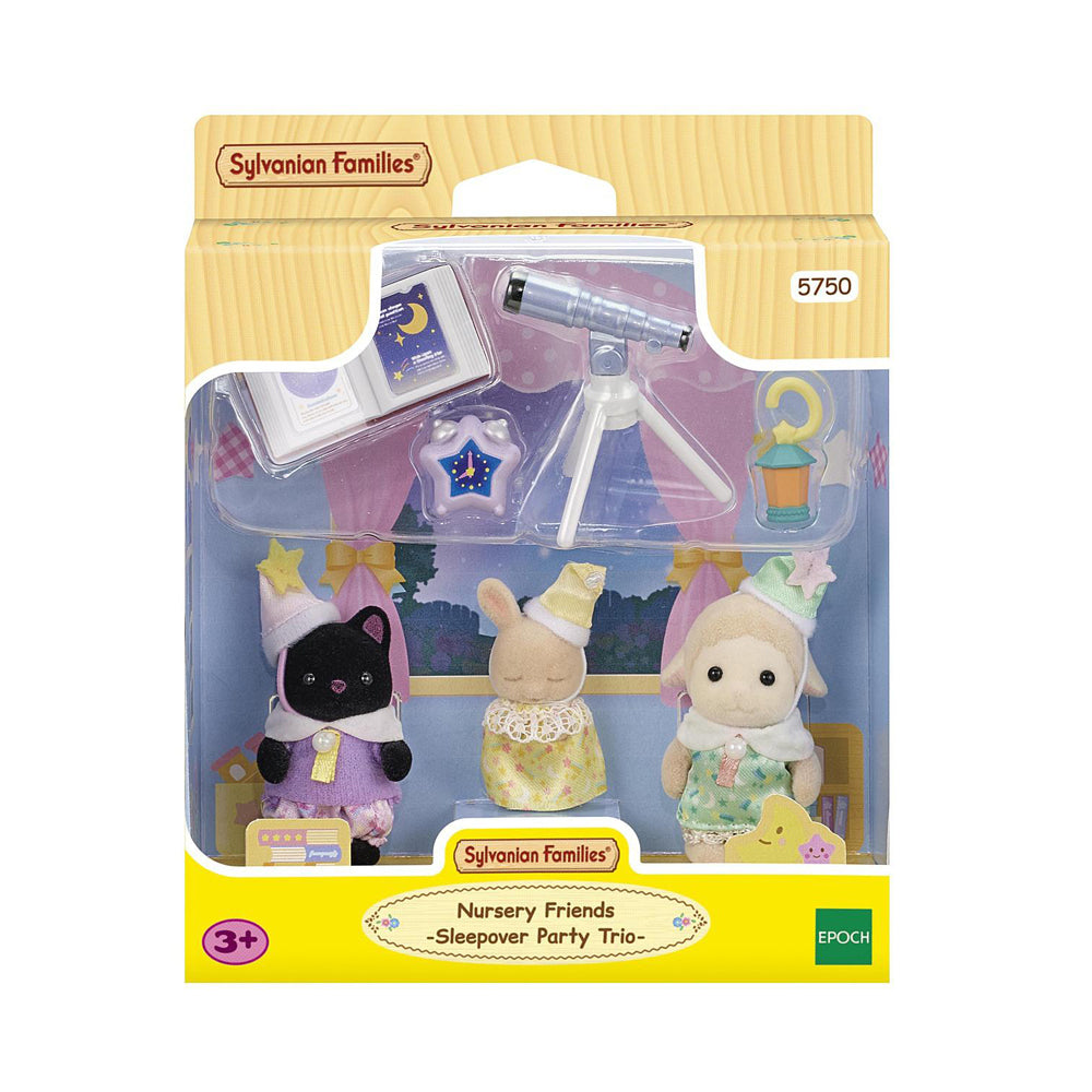 7pc Sylvanian Families Nursery Friends Sleepover Party Trio Kids Toy 3y+