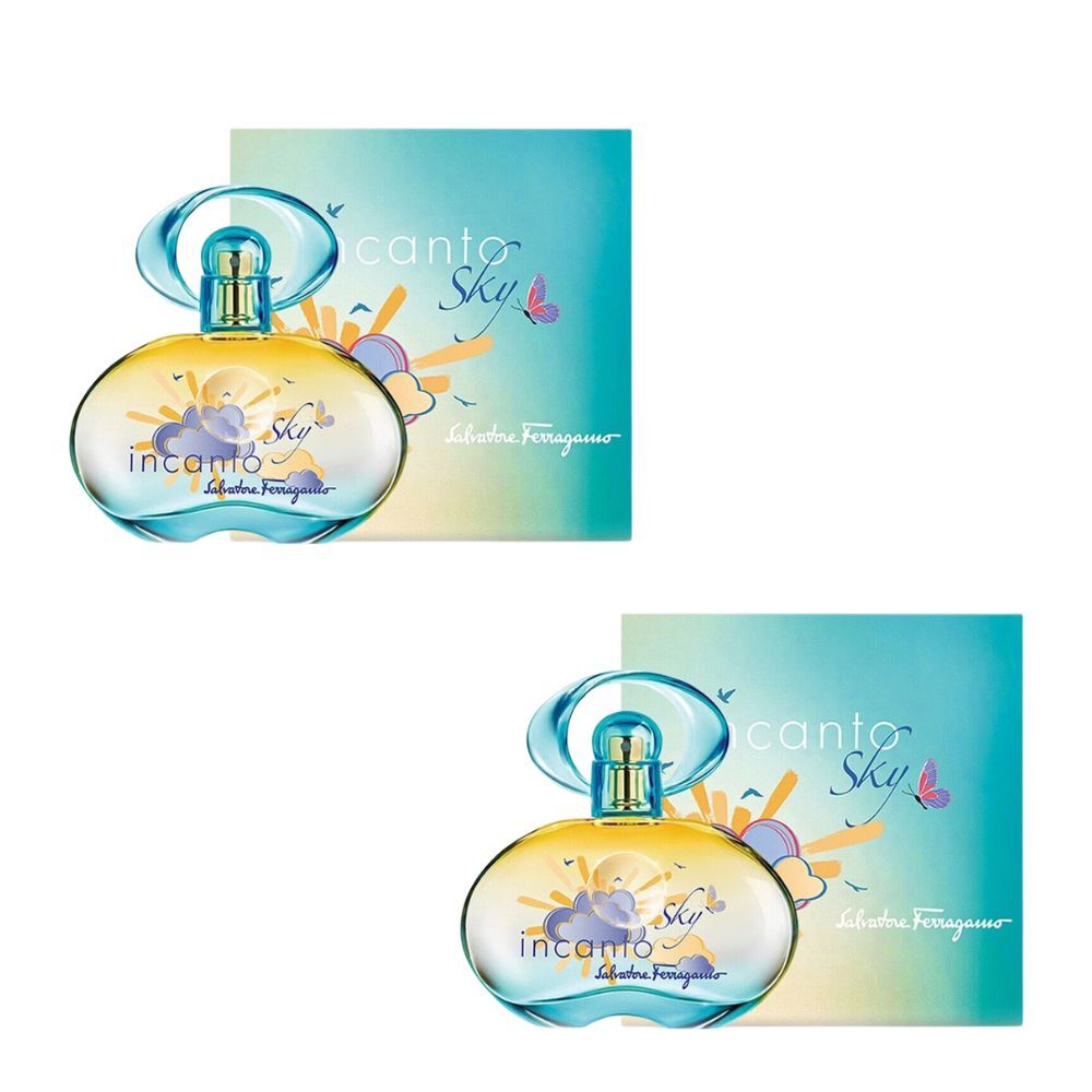 2PK Salvatore Ferragamo Incanto Sky EDT Eau De Toilette Spray For Women 30ml