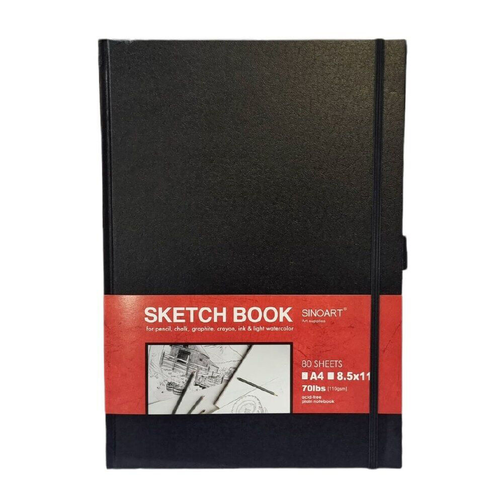 2PK Sinoart Artist 80 Sheet Sketching/Drawing Art Journal 110gsm 8.5x11inch