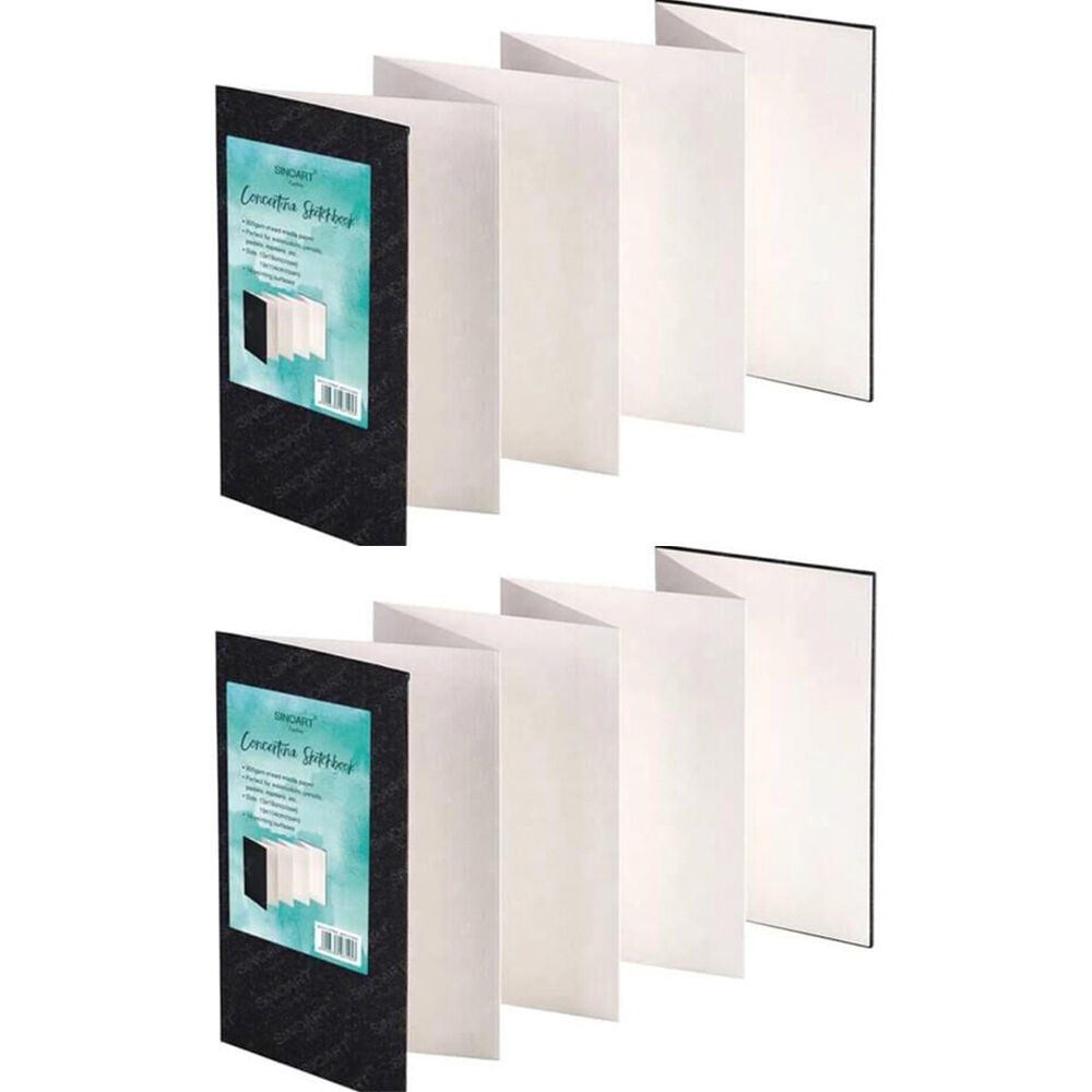 2PK Sinoart Concertina Heavyweight All-Media Sketchbook 300gsm 104x19cm
