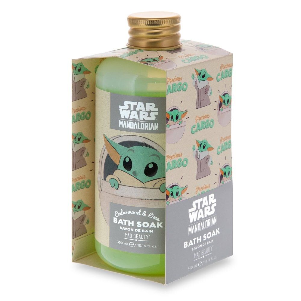 4PK Star Wars Grogu The Child Scented Bath Soak Salts 300ml Cedarwood & Lime