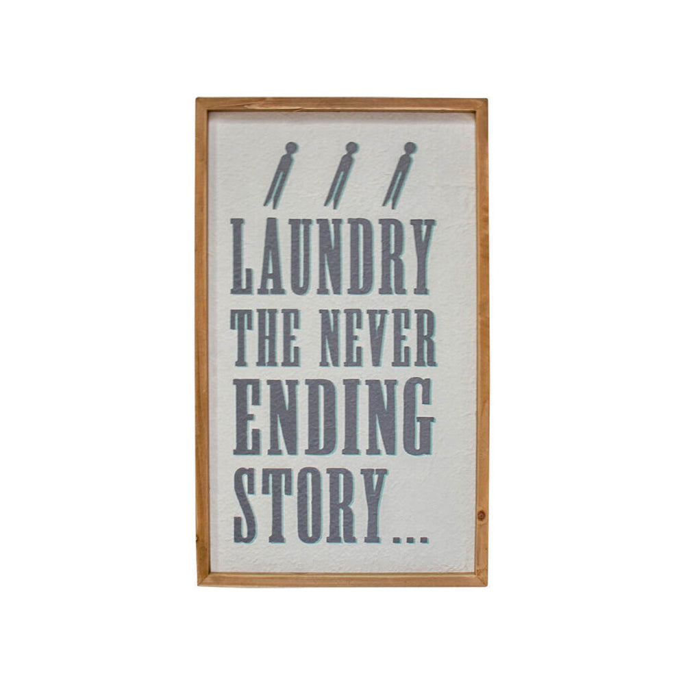 2PK LVD Fir/MDF Signboard Laundry Home/Shop Decor 36x60cm