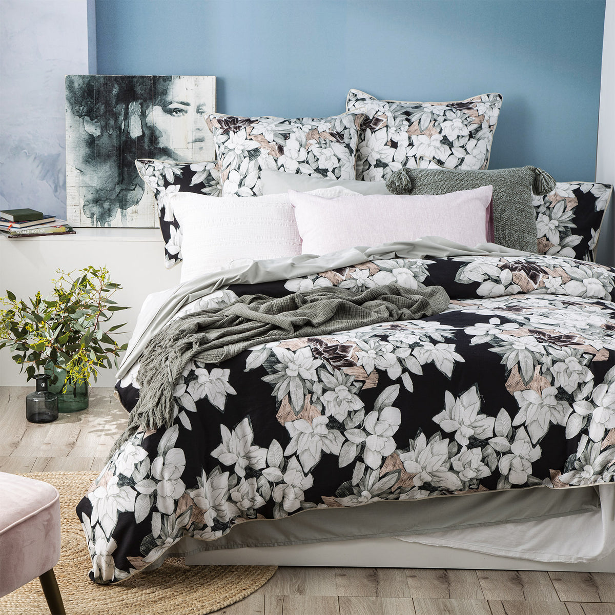 Renee Taylor 300TC Cotton Euro Pillowcase Ivy