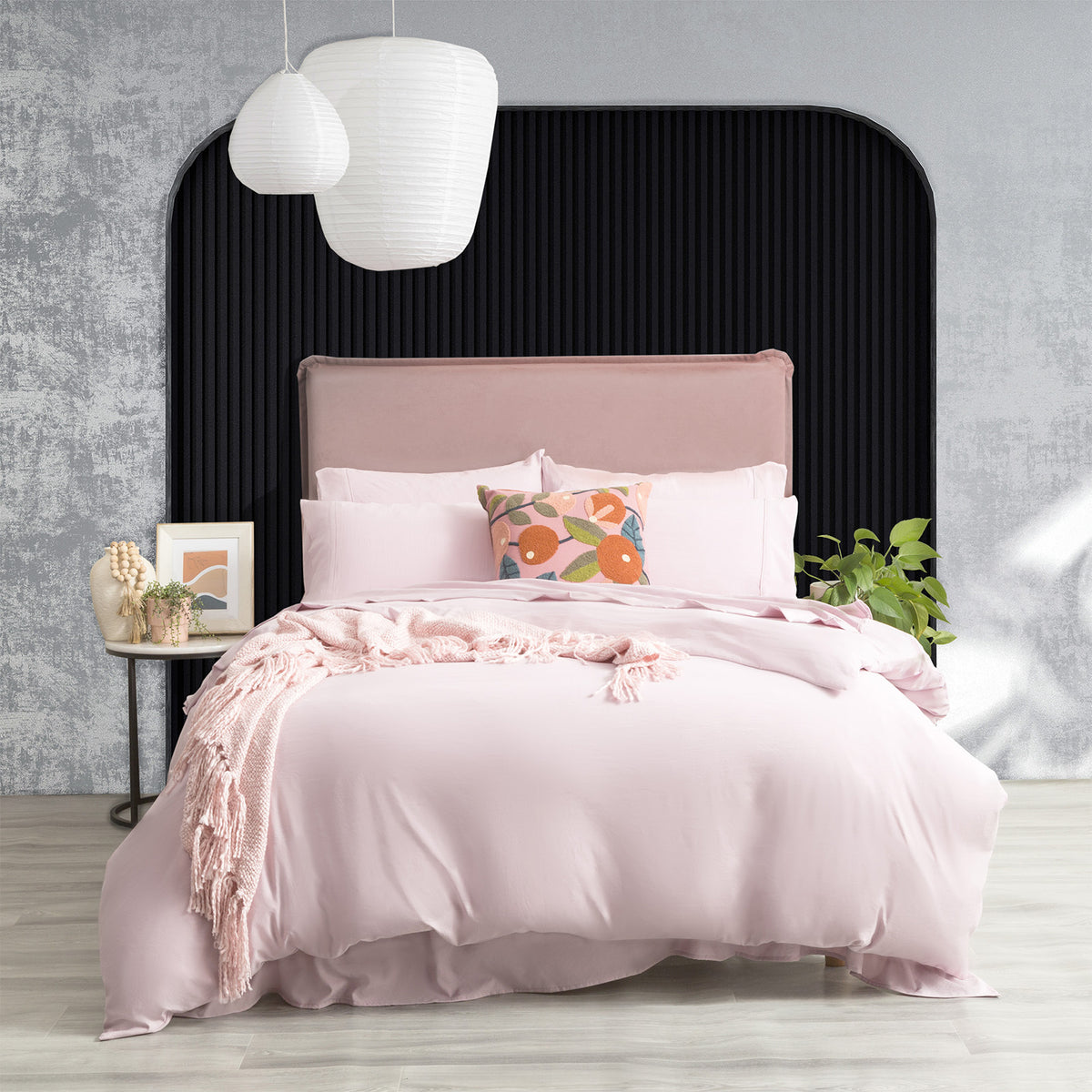 Ddecor Home Ultra Plush Microfiber Queen Quilt Cover Set VNT Washed Lilac
