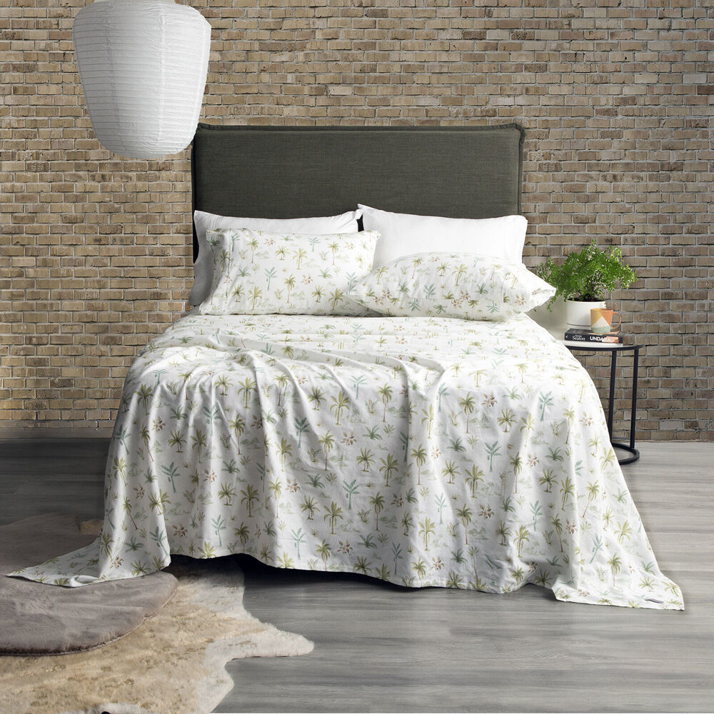 Park Avenue Cotton Flannelette Sets Capri Palm