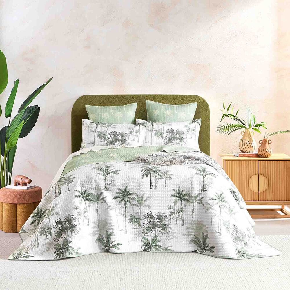2PK Renee Taylor Marbella Quilted Reversible European Square Pillowcase 65x65cm
