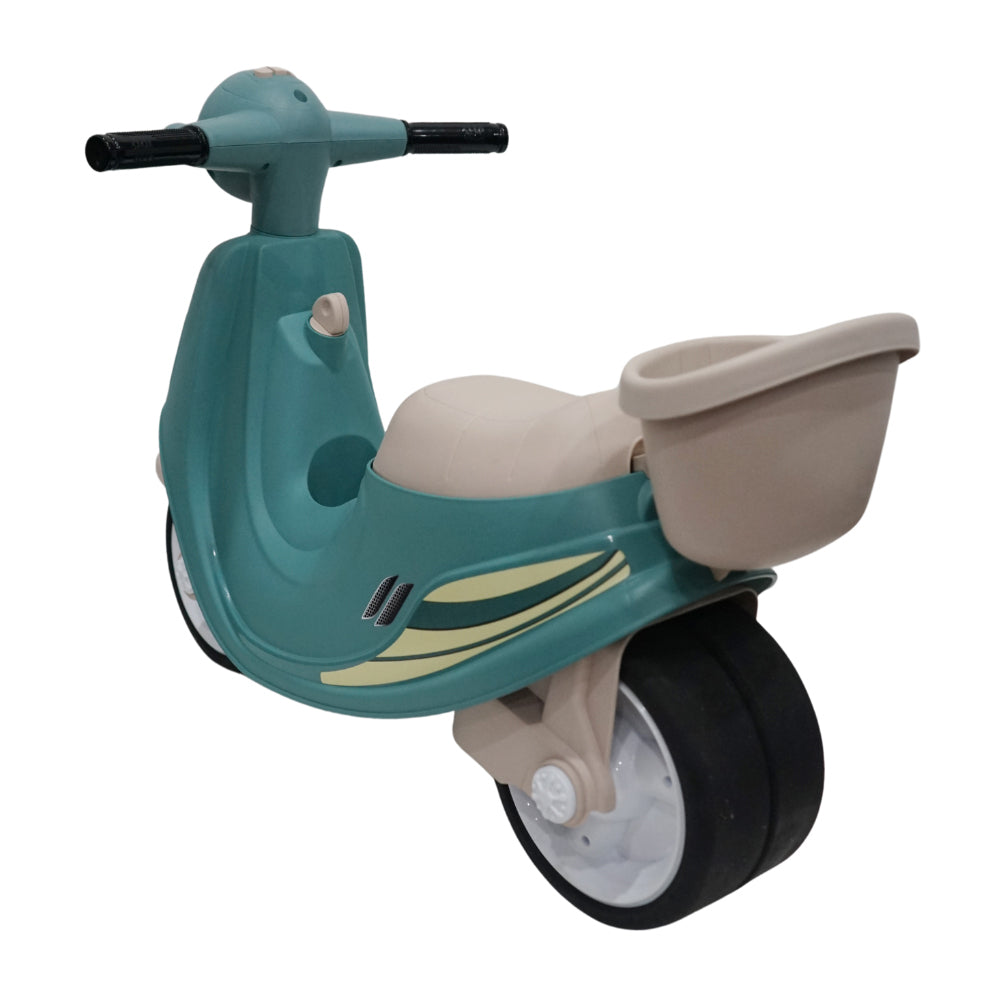 Volta Foot To Floor Balance Medium Size Push Scooter Green 3+