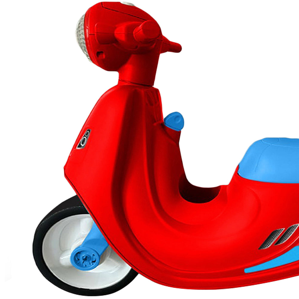 Volta Foot To Floor Balance Medium Size Push Scooter Red 3+