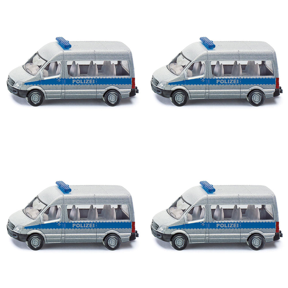 4PK Siku 0804 Police Van Diecast 82mm Vehicle Toy 3y+
