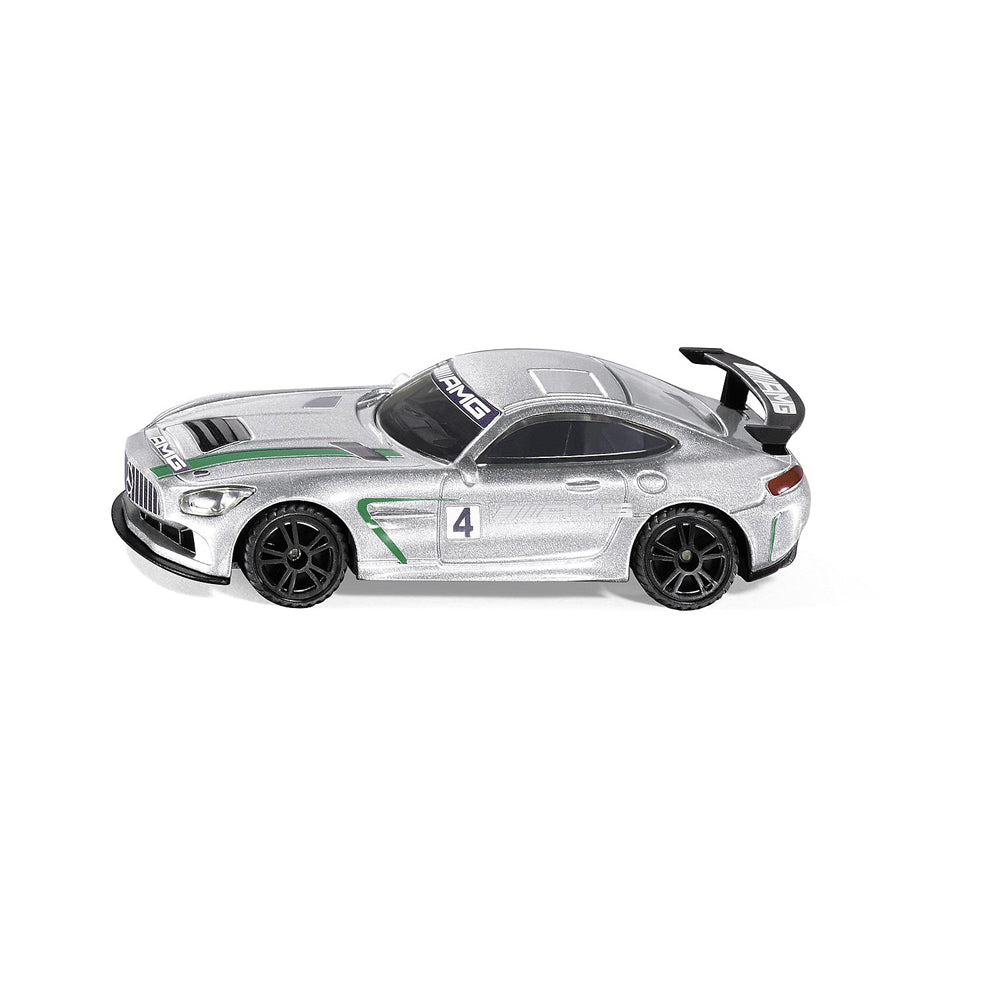 2PK Siku 1529 Mercedes-AMG GT4 Racing Car 80mm Kids Toy Silver 3y+