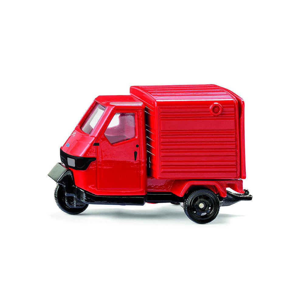2PK Siku 1583 Ape 50 Piaggio Red Diecast Vehicle 64mm Toy 3y+