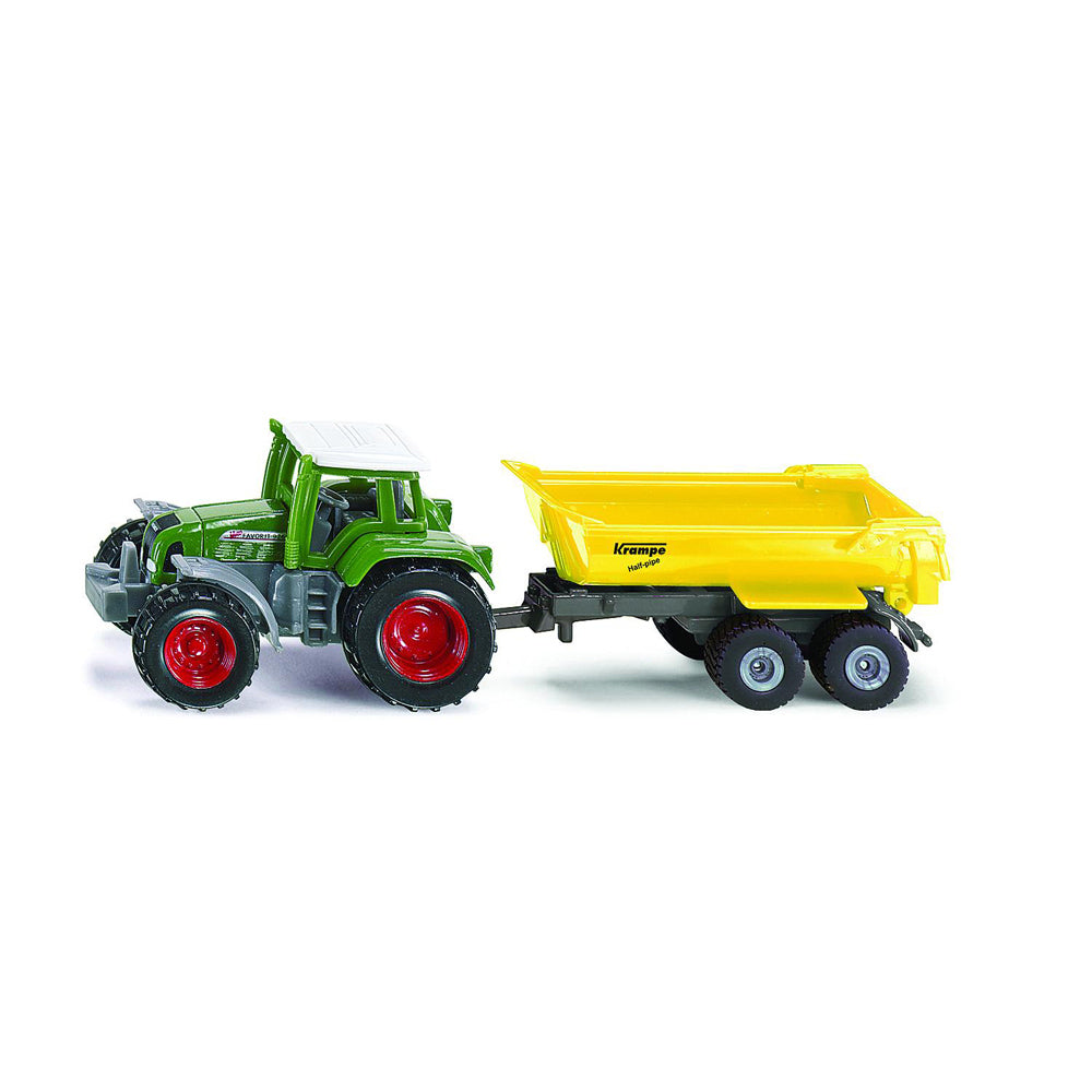 2PK Siku 1605 Fendt Tractor w/ Krampe Tipping Trailer Diecast 160mm Toy 3y+