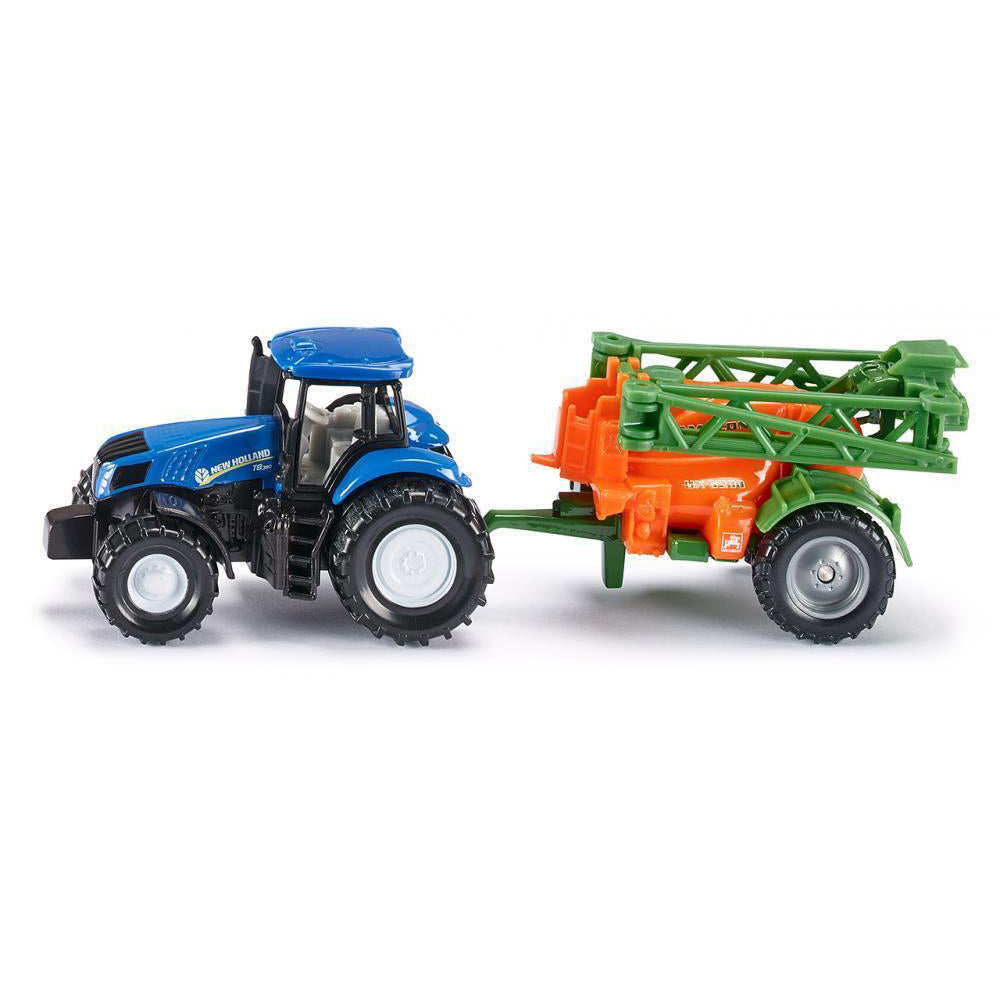 2PK Siku 1668 New Holland Tractor w/ Crop Sprayer 147mm Kids Toy 3y+