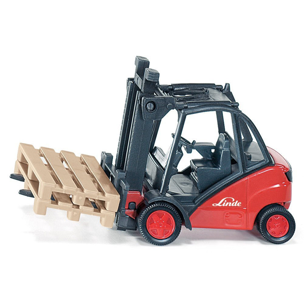 2PK Siku 1:50 Scale Diecast Linde Forklift Truck Kids 92mm Toy Red 3y+
