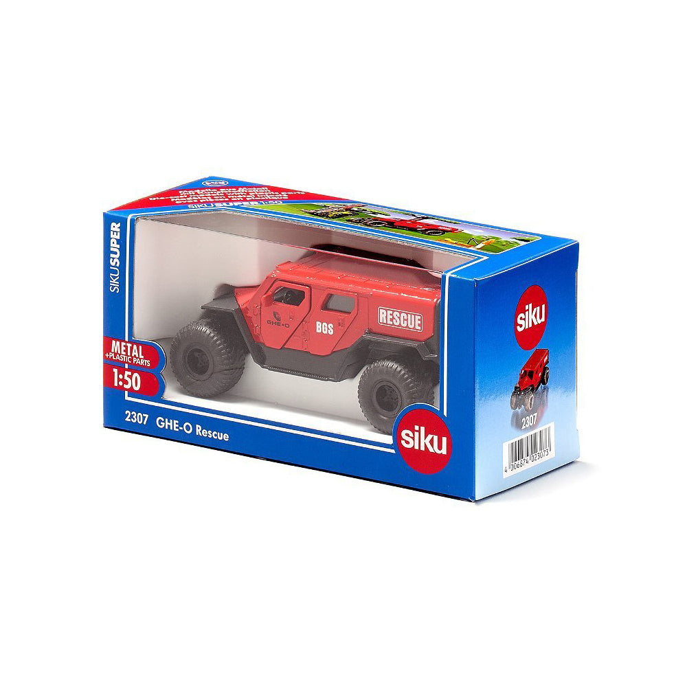 Siku 2307 GHE-O Rescue Vehicle 1:50 Scale 113mm Kids Toy Red 3y+