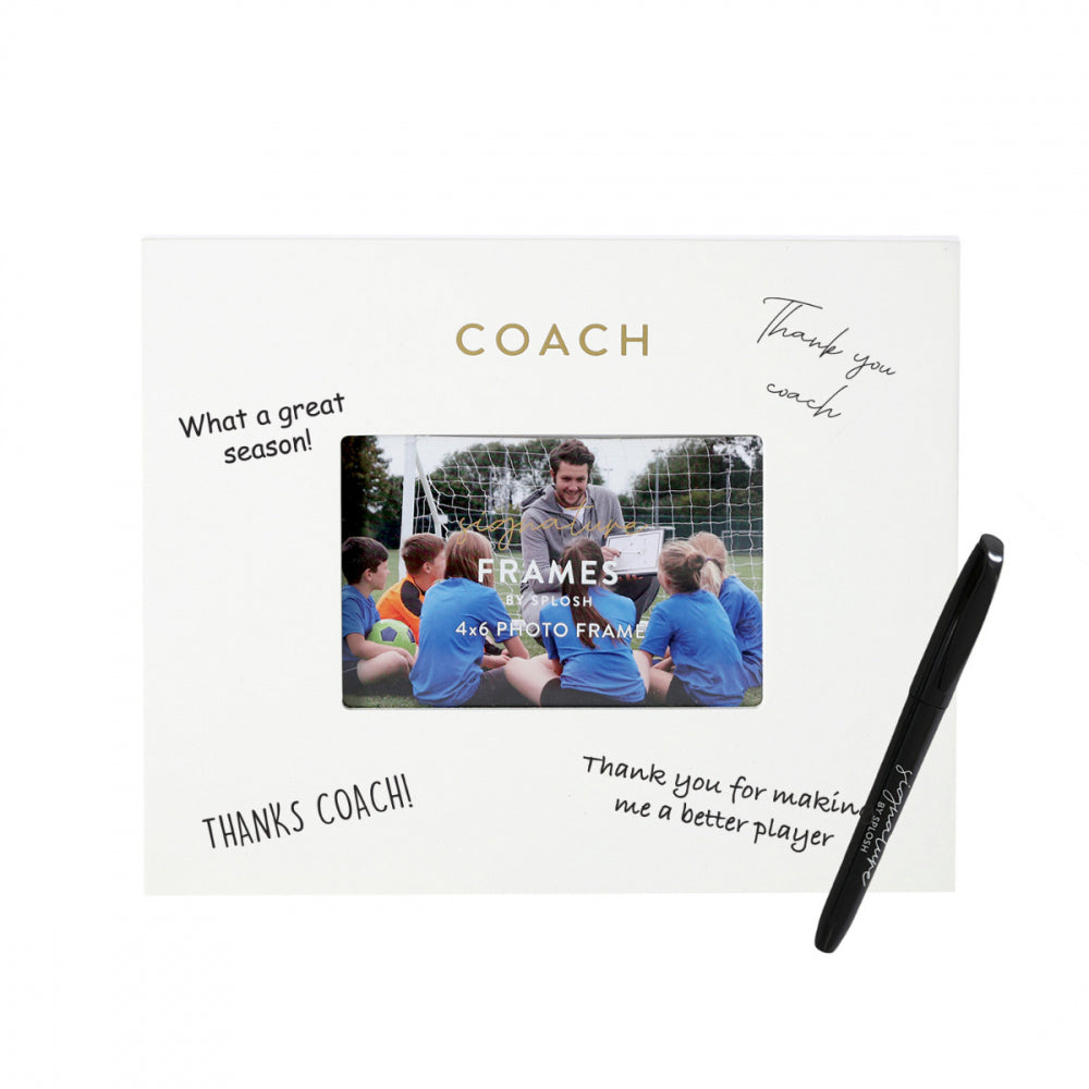 2PK Splosh Coach Signature Frame w/ Marker 27.5x23cm - White