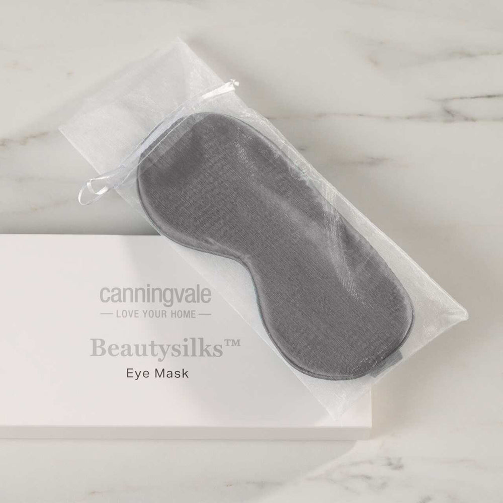 Canningvale Beautysilks Eye Mask Light-Blocking Sleep Aid - Platinum