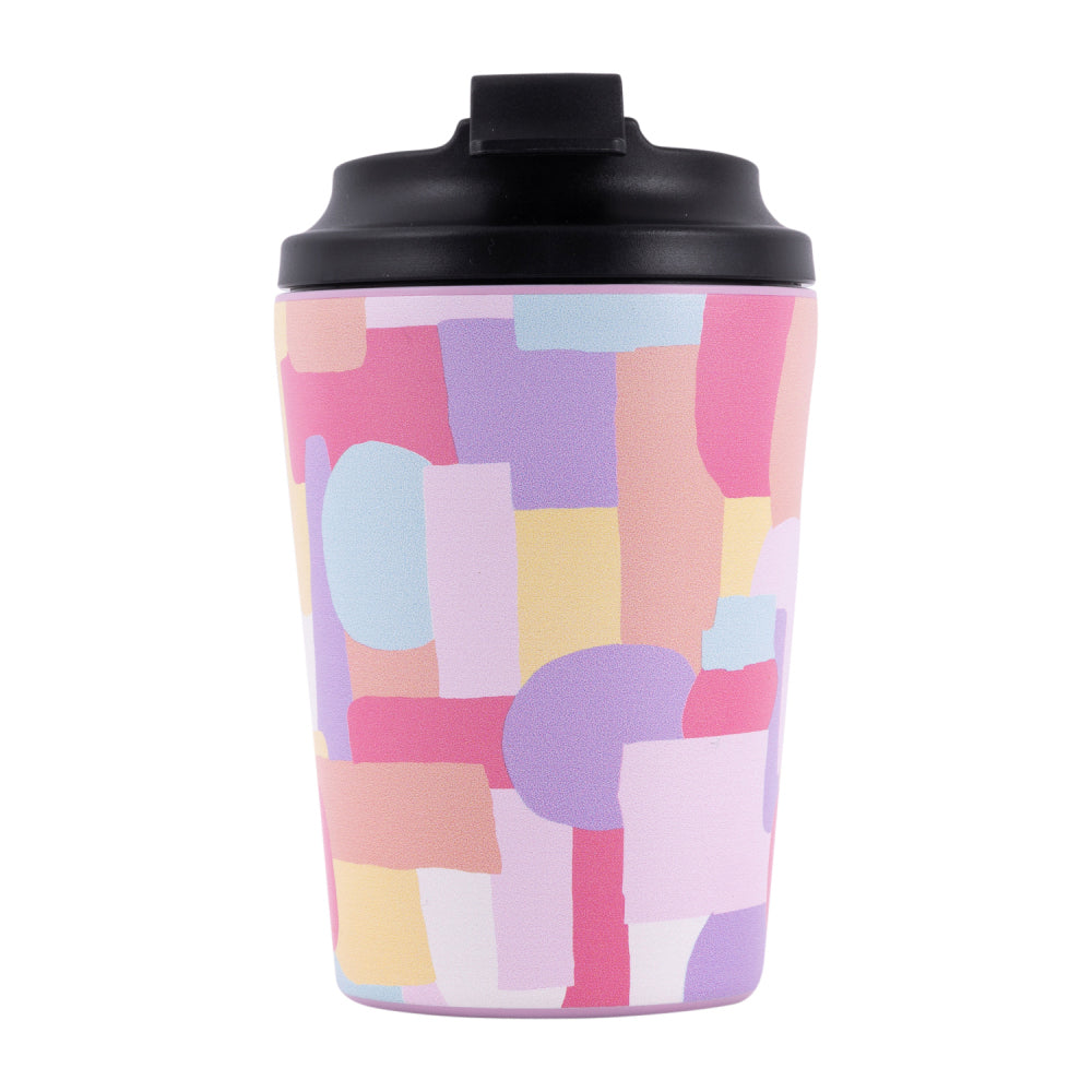 2PK Splosh Sip By Splosh Abstract S/Steel Coffee Cup 380ml