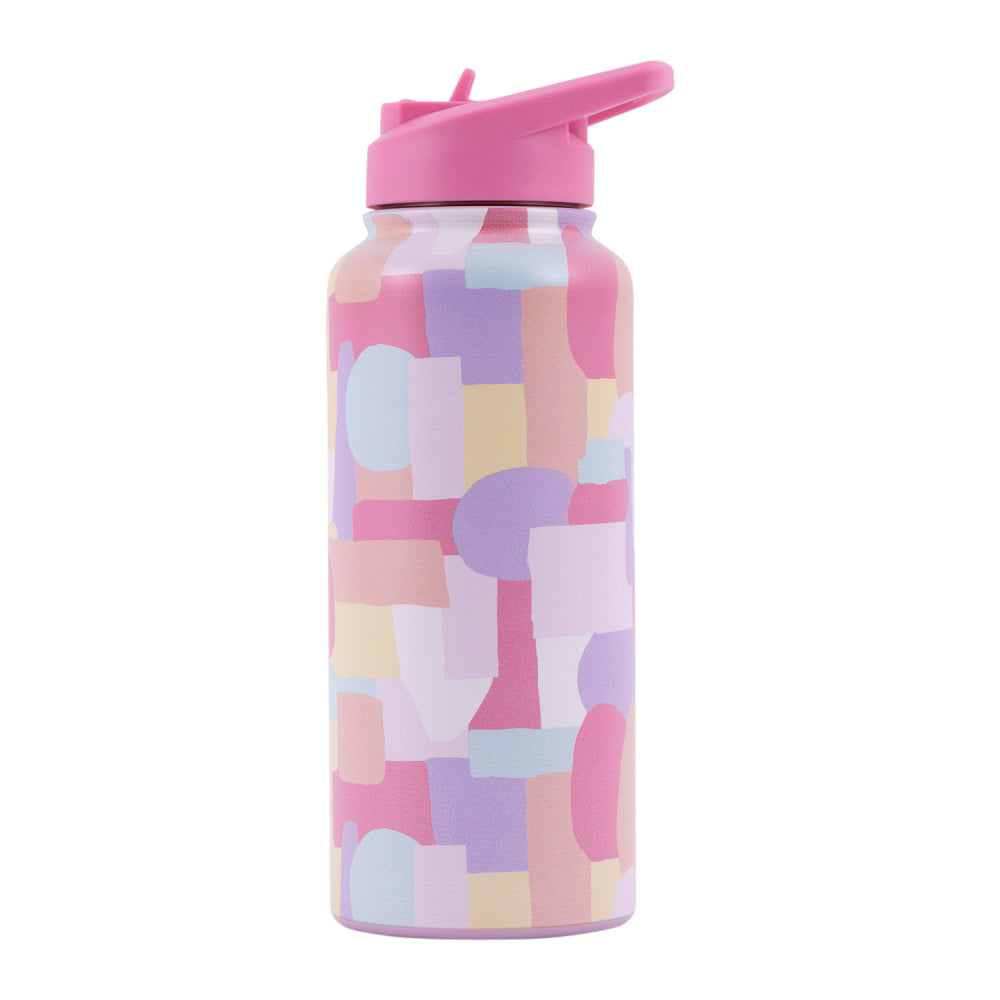 2PK Splosh Sip By Splosh Abstract S/Steel Water Bottle 950ml