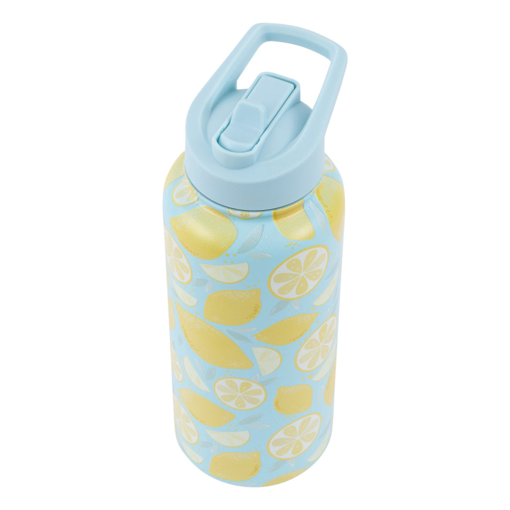 2PK Splosh Sip By Splosh Lemon S/Steel Water Bottle 950ml