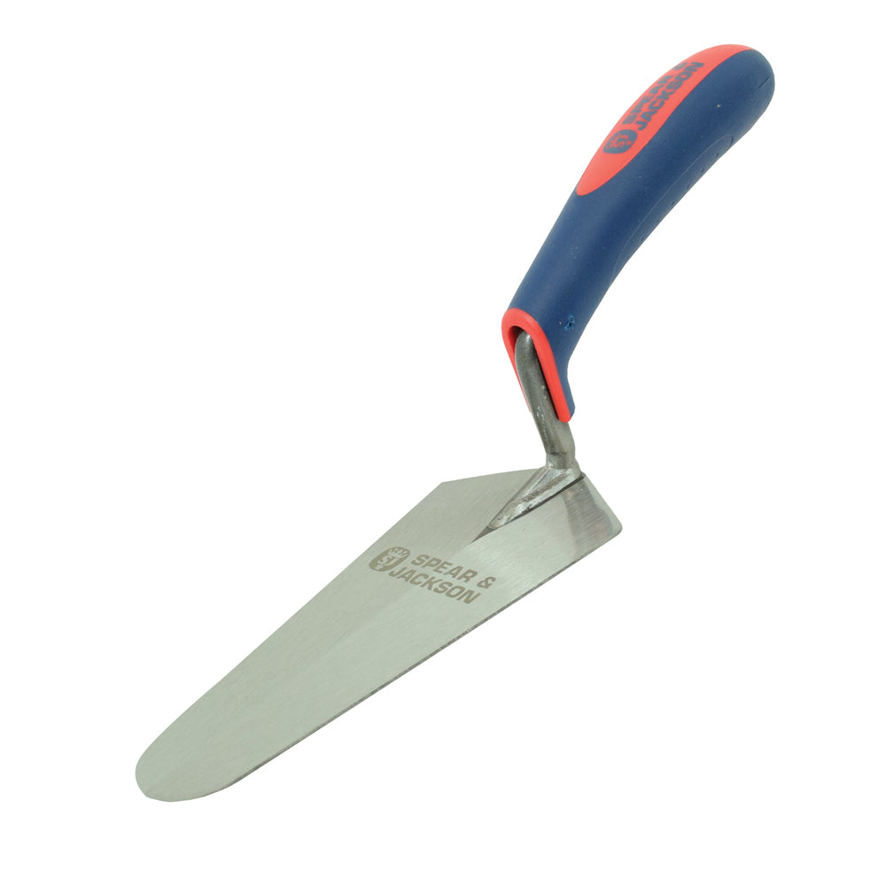 3PK Spear & Jackson C/Steel Gauging Trowel Soft Grip Handle 175mm