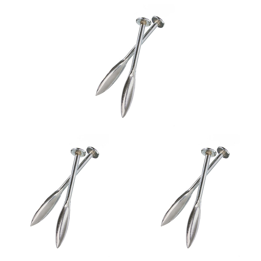 3x 2pc Spear & Jackson Professional Line Pin 155x20mm - Silver