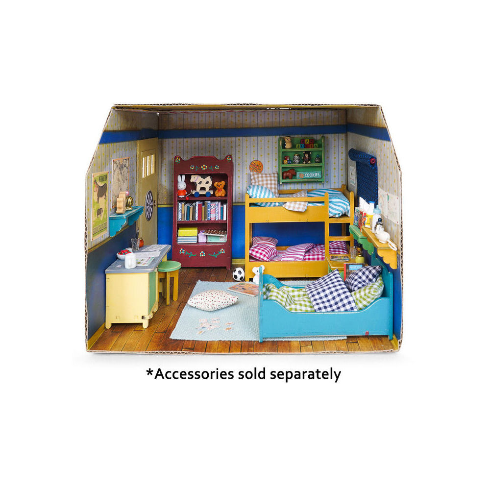 Sam & Julia Cardboard Room Kids Bedroom Children DIY Toy 3y+