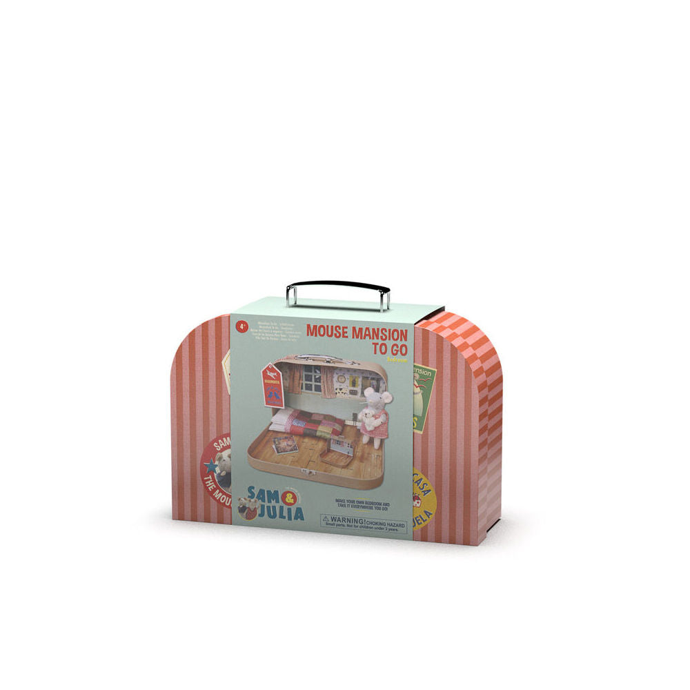 Sam & Julia Mouse Mansion To Go Bedroom Kids DIY Toy 4y+