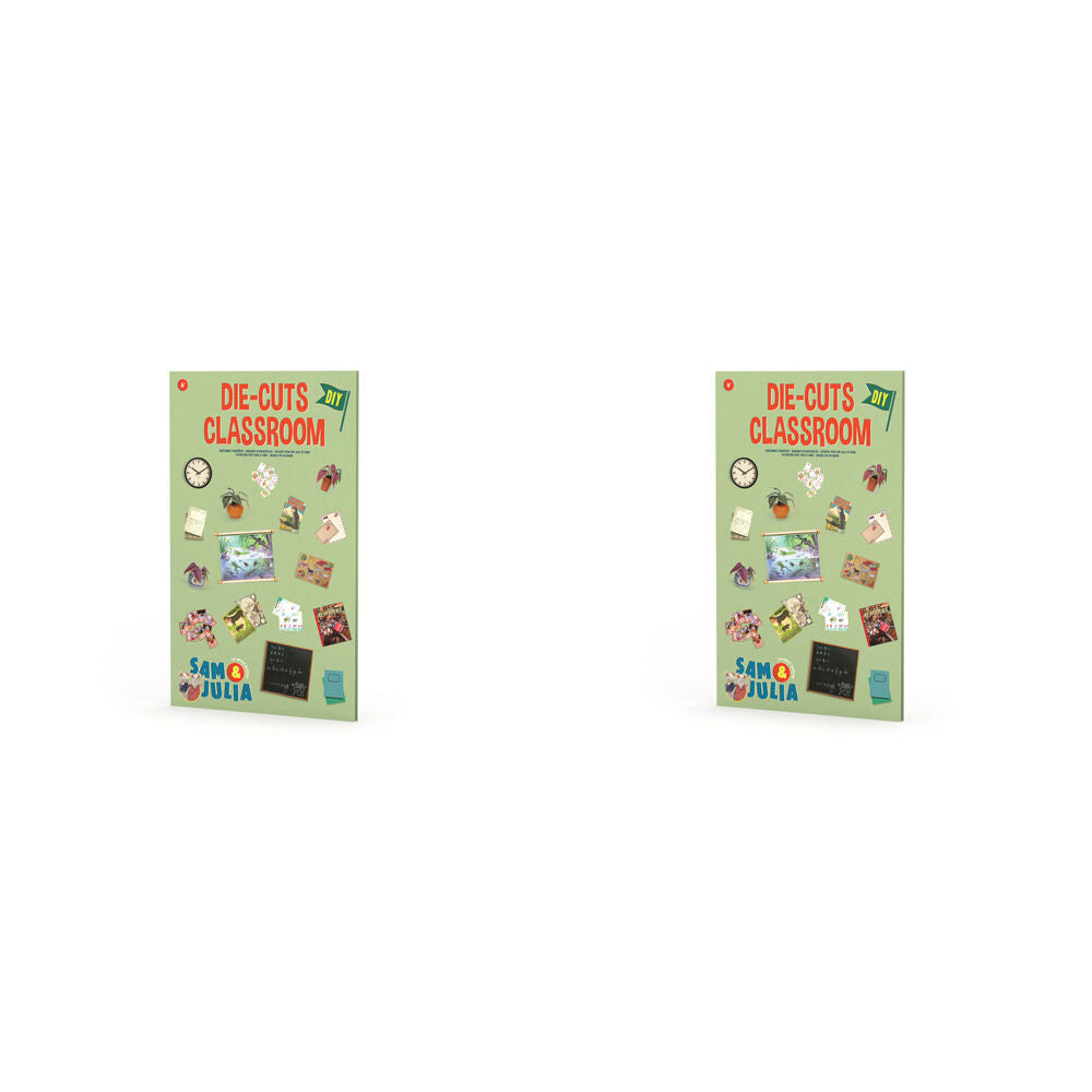 2PK Sam & Julia DieCuts Classroom Pre-Cut Miniature Decor 6y+