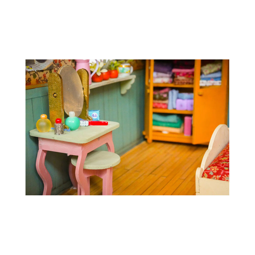2PK Sam & Julia Furniture Kit Master Bedroom Nursery Pre-Cut Wooden Toy 6y+