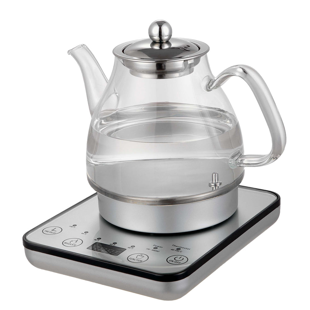 Healthy Choice 1.2L Digital Glass Kettle with Tea Infuser