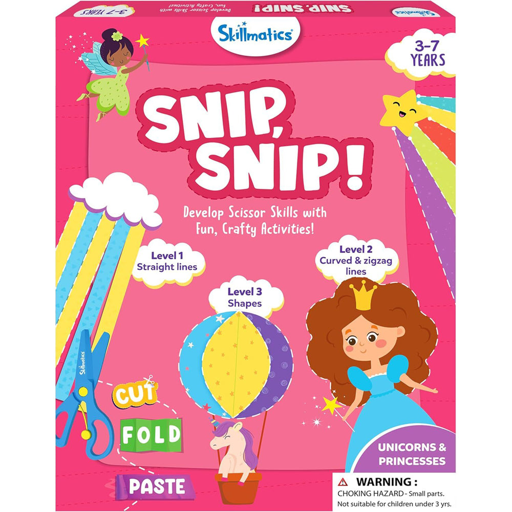 Skillmatics Snip, Snip! Unicorns & Princesses Kids/Childrens Toy 3+