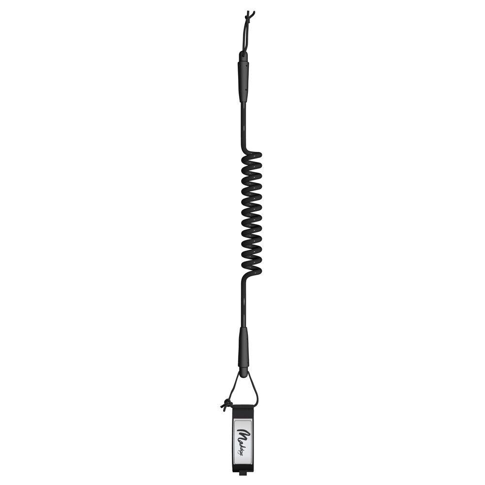 Maddog Basic Lightweight Coiled Bodyboard Wrist Leash Accessory Black
