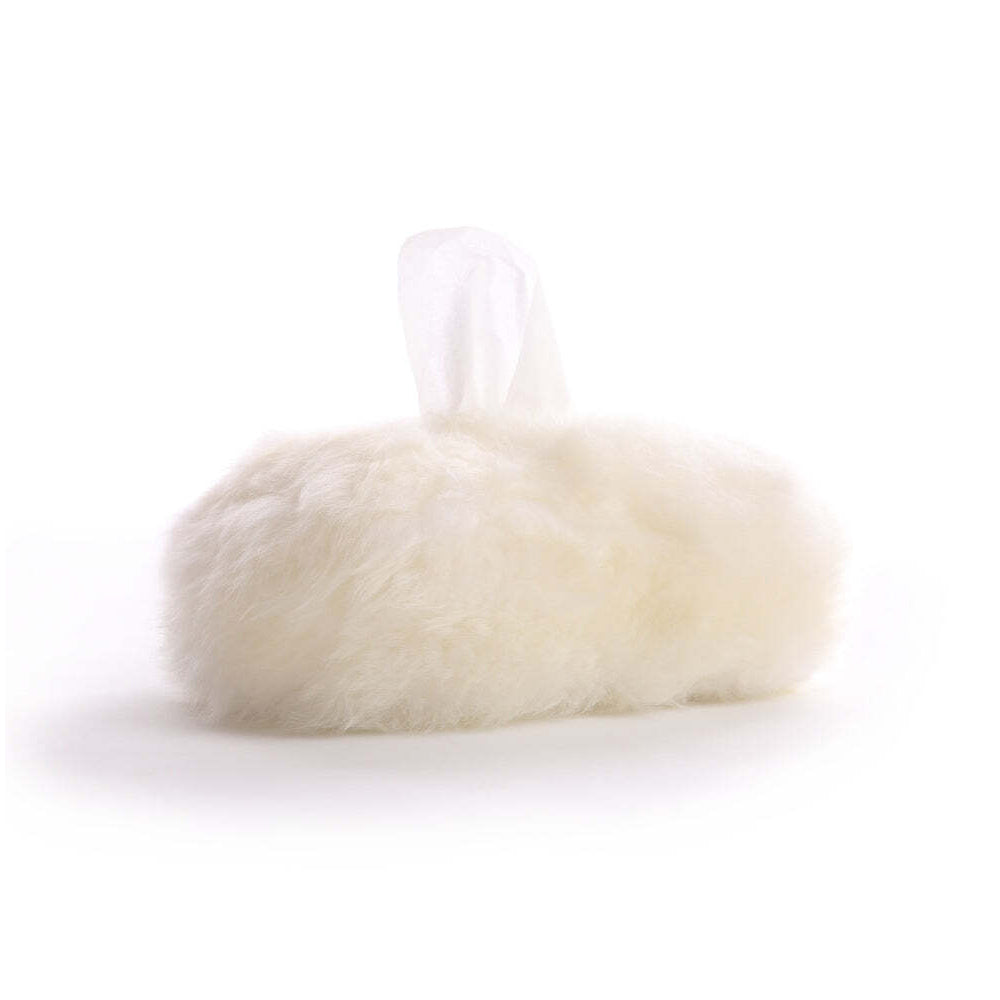 2PK Huxford Grove The Gulgong Sheepskin Tissue Box 23x12cm - Ivory
