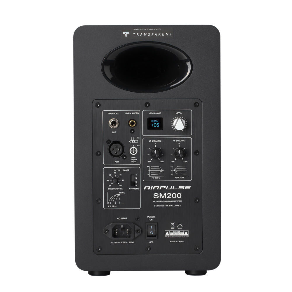Airpulse SM200 Precision Monitor Loudspeaker Single 185x315cm - Black