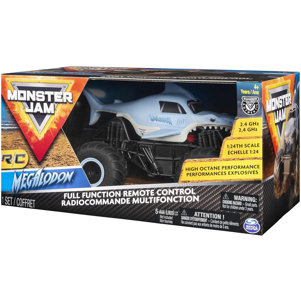 Spin Master Monster Jam 1:24 Radio Control Truck Kids Toy Assorted 4+